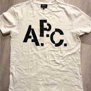 A.P.C. White Decale T-Shirt